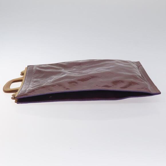 LOUIS VUITTON Monogram Vernis Stanton Tote Bag Purple Viole M91079 - Picture 5 of 12